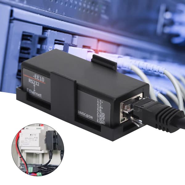 HF7111 Seriell Server RS232 til Ethernet DTU Kortmeldingskommunikasjonsmodul 5‑36VDC
