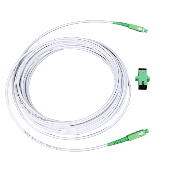 Optisk modemforlengningskabelsett Armored Single Mode SC Patch-kabel med flenskontakt for FTTH FTTB FTTP SC APC 15m / 49.2ft