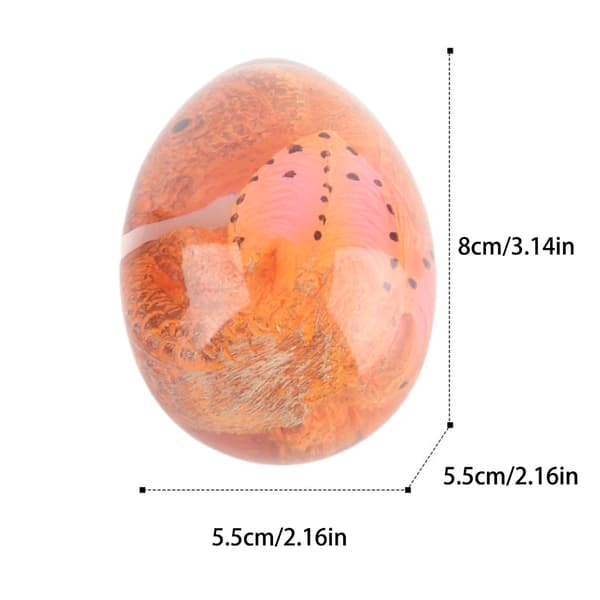 Saurs Dragon Egg Glødende Harpiks Lava Saurs Egg Hjem Ornament Samlinger