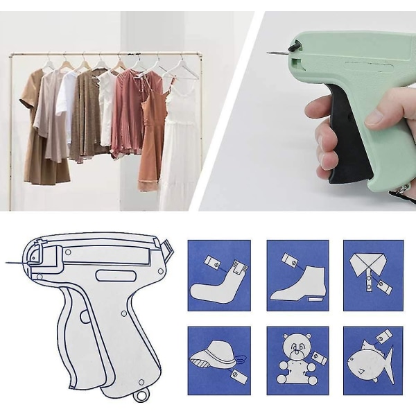 Märkning Gun för kläder Återförsäljningspris Etikettpistol Standard Tag Attacher Set