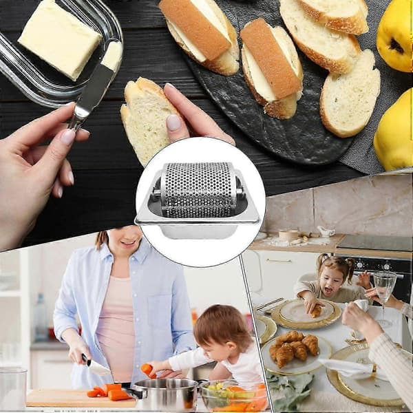Smørrull i rustfritt stål for brødbaking BBQ med jevn spredning