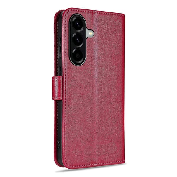 AZNS Sheepskin Texture Flip Case Red Red For Samsung Galaxy A36 5G