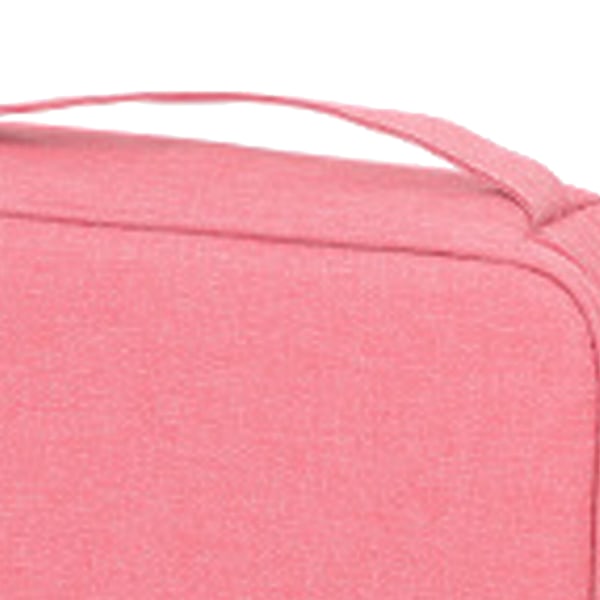 Datakabel förvaringsväska Separat förvaring Oxford Cloth Travel Electronics Bag för kablar Laddare Hårddisk Rose Red