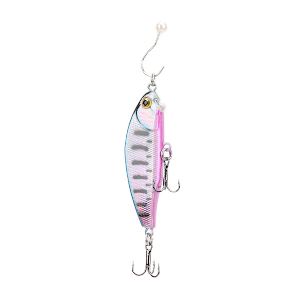 Fiskedrag Mini Deep Diving 3D Ögon Minnow Fiskedrag Crankbaits för Sötvattensfiske 3#