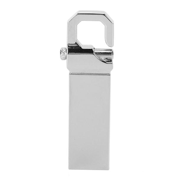 U Disk Memory Stick USB 2.0 Metal Mini Bærbar med Spændeform Computer Tilbehør Grå128G