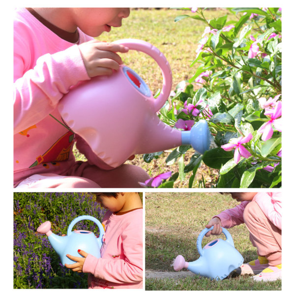 Lasten kastelukannu, norsun muotoinen, söpö muovinen kastelukannu, puutarhalelu, 1,5 l, sininen