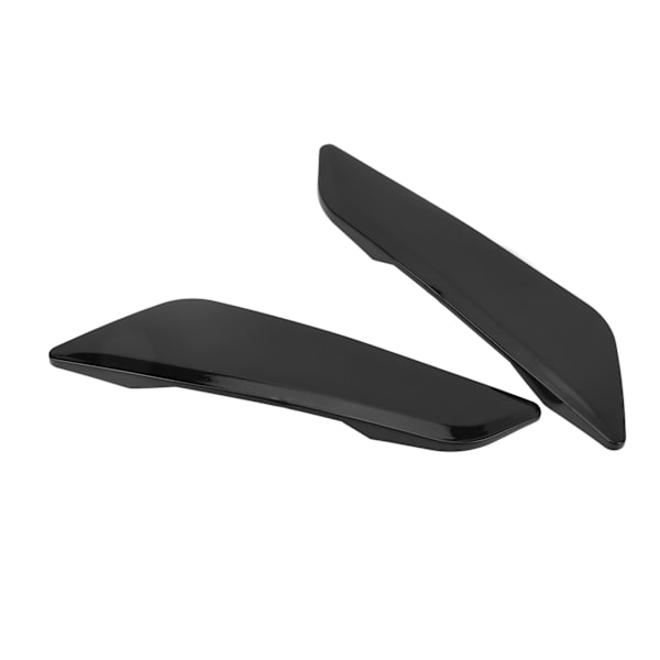 2 stk Sideventildeksel Trim Glans Svart Anti-UV Belegg Erstatning for 5-serie G30 2017‑2021