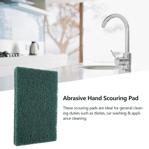 5 st/set Scourer Scouring Pad Industrial Scourer Abrasive Finishing Pads (grön grov)