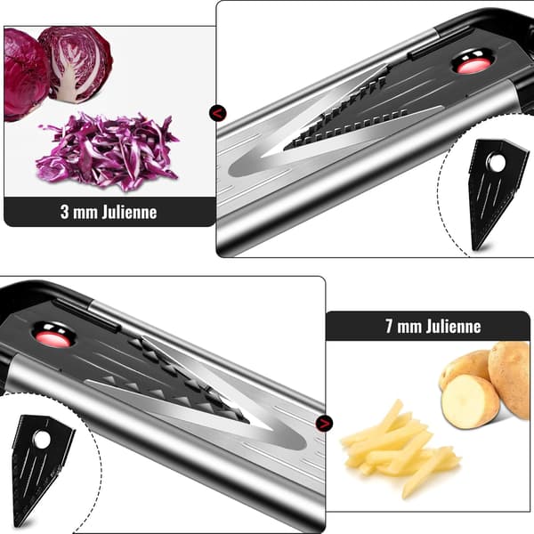 [NX] Multifunktionell grönsaksskärare i rostfritt stål med resistenta handskar och handskydd