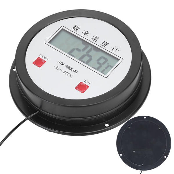 Digital termometer automatisk temperaturmätare med sond för akvarium