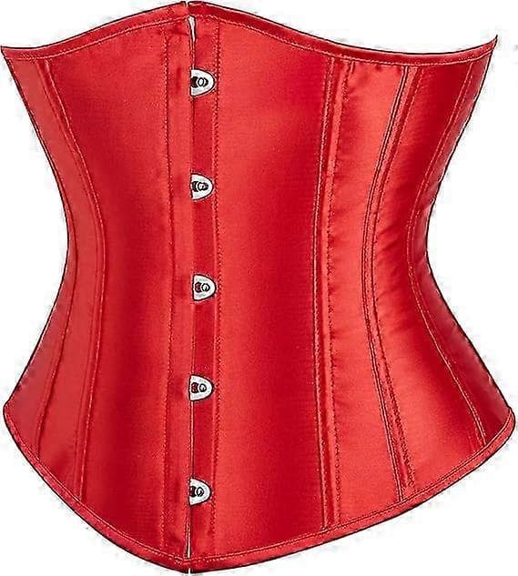 【NX】Bustier Korset Under Buste Kvinder Rød Red M