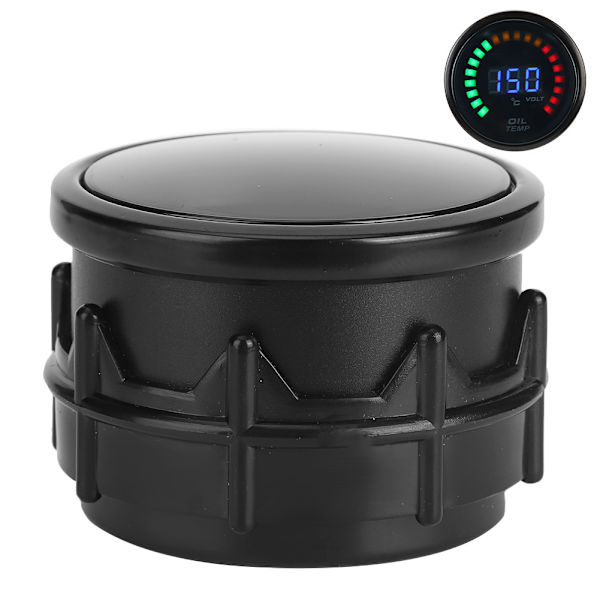 52mm digital oljetemperaturmätare LED Färg LCD Dispaly W/Sensor Harness Bilmätare