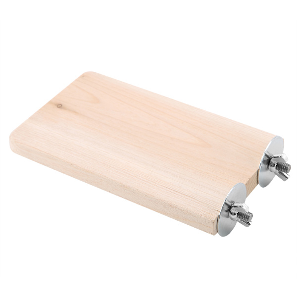 Litet husdjur Naturligt trä Stativ Plattform Leksak Rektangulär Trä Hoppa klättring Springboard leksak