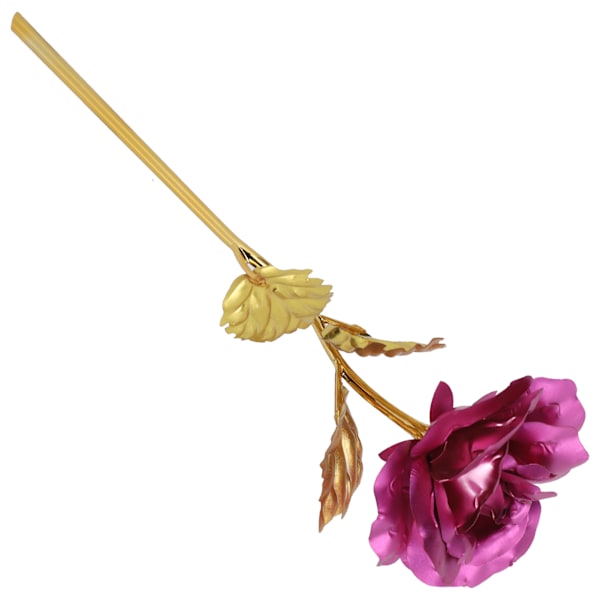Gullfolie Rose Valentinsdagsgave Belysning Varer Evig Kjærlighet Kjærester Koner Bryllupsdekor Rosa