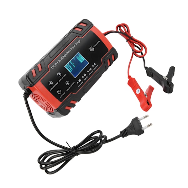 12V/24V 2-150Ah Batterilader Reparasjon Smart automatisk lading for bil motorsykkel 110V-240VEU Plugg
