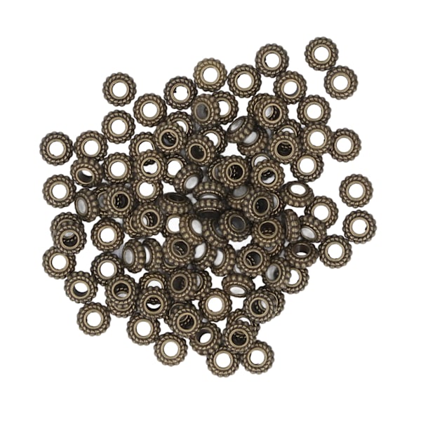 100 st Antika brons distanspärlor 3 mm håldiameter DIY Hantverk zinklegering distanspärlor för hängen Smycken