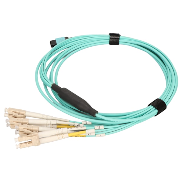 MPO til 8LC Fiber Patch-kabel 3,3yd Duplex MPO til 8LC LSZH Lavt Optisk Tap Stabil Overføring Fiberoptisk Patch-ledning