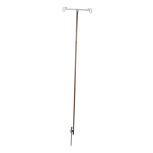 Camping Lygte Stang Foldbar Letvægts Aluminium Legering Udendørs Lanterne Stativ med Opbevaringspose til Picnic Fiskeri Kaffe