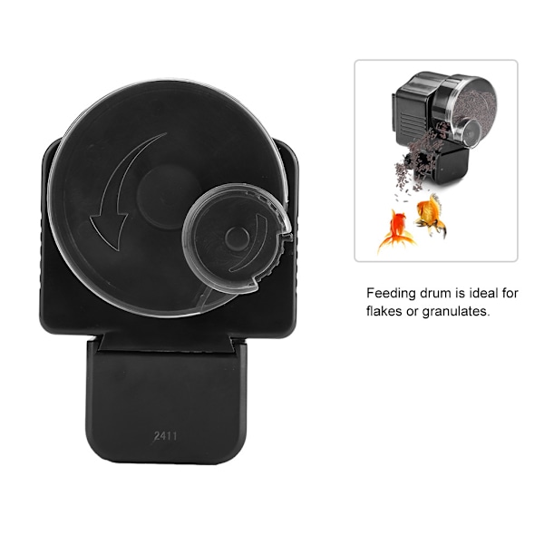 Hjem Akvarium Fiske Tank Automatisk Mat Feeder Timer Svart