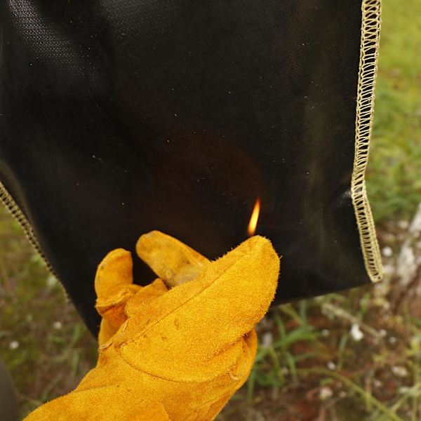 Grillhiilen säilytyspussi Kestävä korkeassa lämpötilassa hiilen jäännökset Sammutuspussi Piknik Leirintä roskapussi