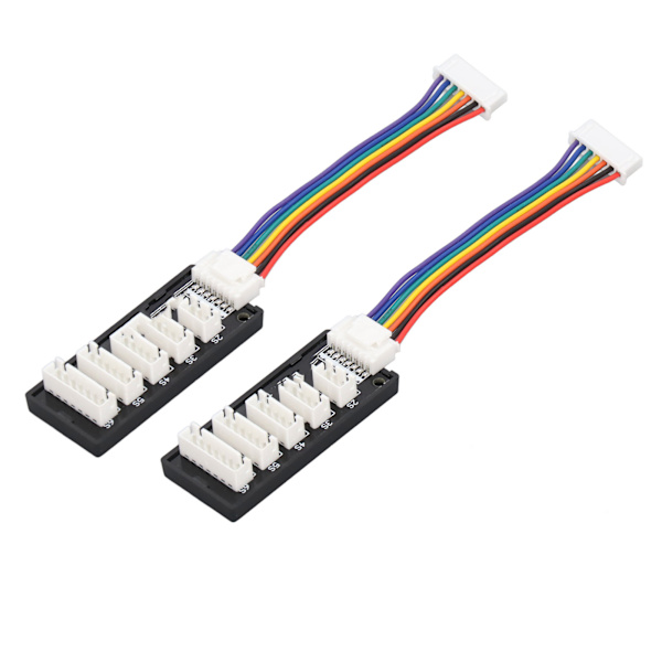 2 stk Balanceopladningskort Plast 2S‑6S Balanceopladningsadapter Konverter til B6 B6AC A6 Smart Balanceoplader