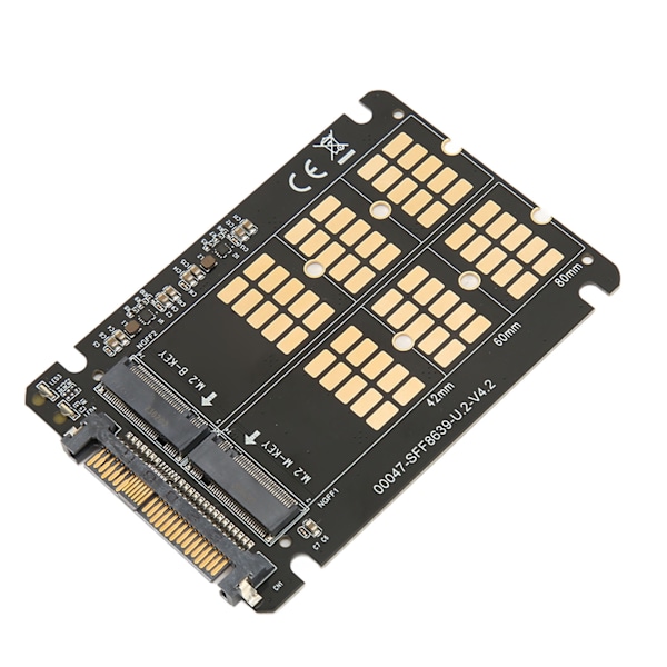 M.2 NVME SATA till U.2-adapterkort NVME SATA Dual Protocol M.2 till U.2 expansionskort för 2242 2260 2280 SSD