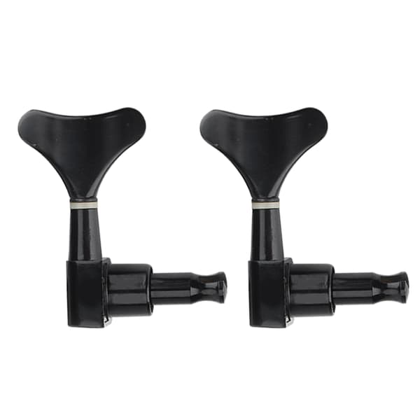 2L 2R Sorte Lukkede Zink Legering Maskinhoveder String Tuners Stemmepinde til Elbas