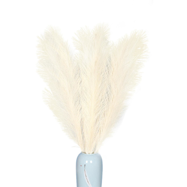 Høj Kunstig Pampasgræs 110cm - Store Beige Pampasgræsgrene