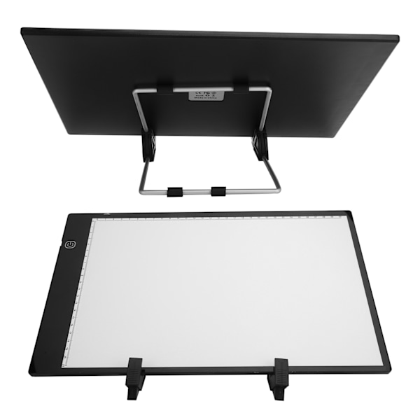 A4 LED Lysbord Highlight Style Dimbar med Festes Klips Veske Pennsett