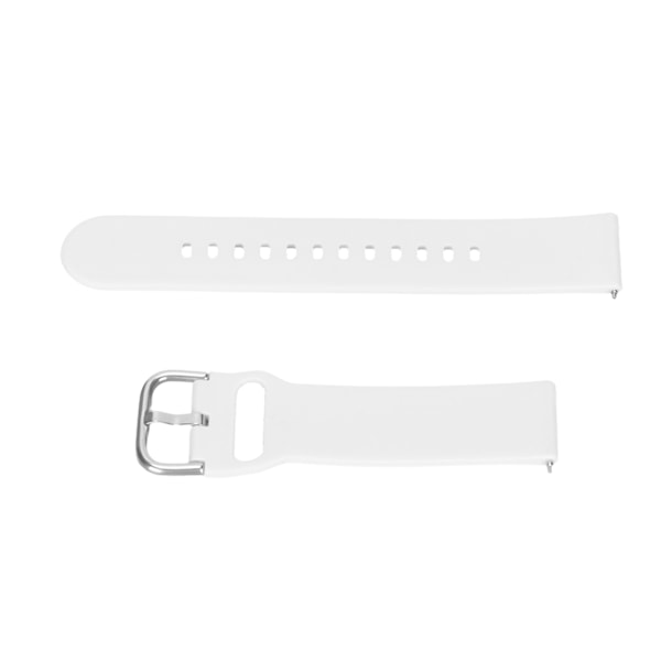 Smartwatch Band Silikon 20 mm Klocka Armband Enkelfärg för Amazfit GTS 3 GTS 2 Bip S Bip UWhite