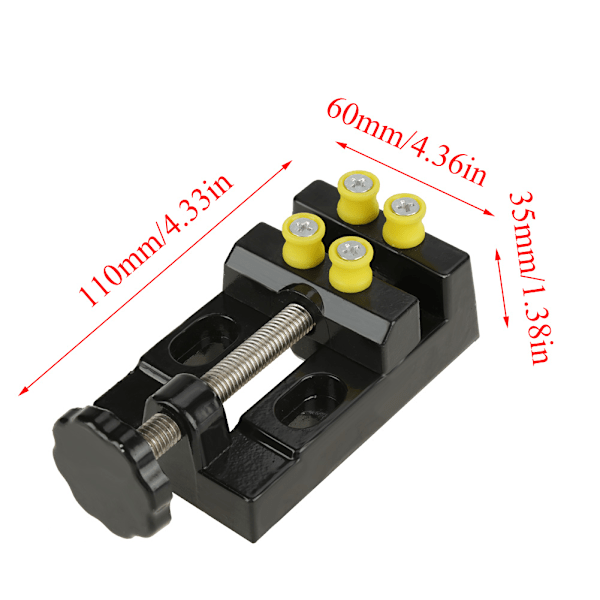 Mini Flat Carving Clamp Bänk skruvstäd for DIY trebearbeiding smykker Carving Holder Tool