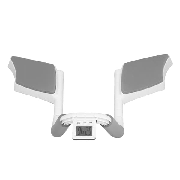 【NX】Multifunktionell plankstöd Träningsutrustning Hem Armbågsstöd Abs träningsutrustning med digital timer Grå Vit