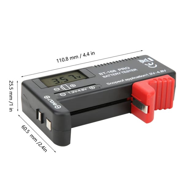 【NX】168Pro Digital Batterikapacitetstestare Testutrustning LCD-display för 1.2V‑4.8V Batteri