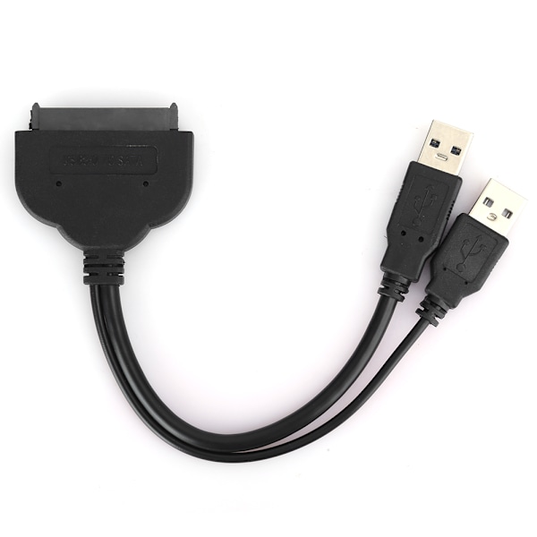 USB3.0 til SATA-kabel Datamaskin tilkoblet harddisk konvertering Dataoverføring C0108Svart