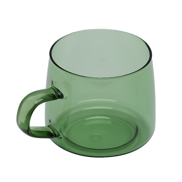 350 ml lasikahvikuppi Kristall kahvimuki kahvalla, korkea lämpötilan kestävyys kotiin ja CafeGreen