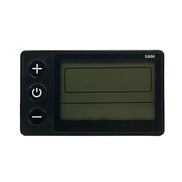 Vanntett LCD-skjermpanel for elektrisk sykkel med S866-kontroller - 24v/36v/48v