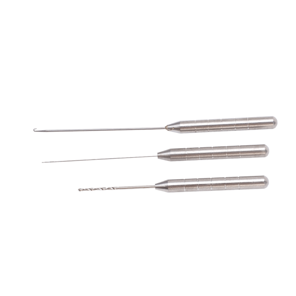 Fiskespö-nålset 3 i 1 Combo-set Aluminiumlegering Karpfisk Borr Tackle Riggning Verktygsset