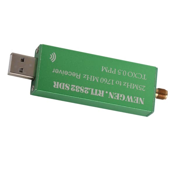 RTL SDR-mottaker 25-1760MHz fullbånd RTL2832U R820T2 Software Defined Radio Scanner