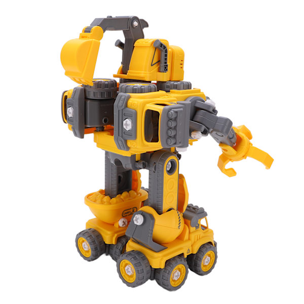 905B DIYC 5-in-1 rakennuskuorma-auto muuttuu robotiksi Purka robottilelut ajoneuvosarja 3+ vuotiaille pojille lapsille
