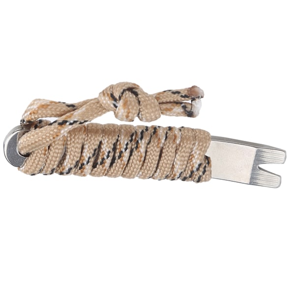Rostfritt stål Pocket Pry Bar med Paracord MultiPurpose Mini Crowbar Vevskrapa (kamouflage)
