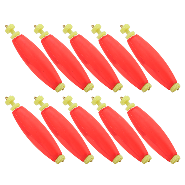 10 st EVA Fiskeskum Fjäderflytande Bobber MultiPurpose Fiskfoderbeten Oval typ