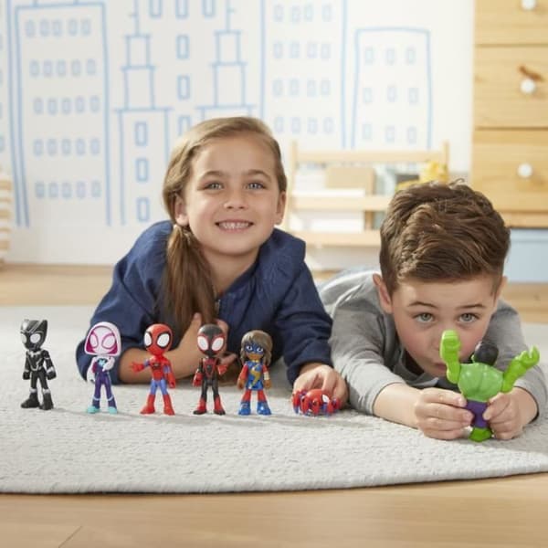 Marvel Spidey & Venner Actionfigurer, 7 Deler, Alder 3+-FA13-