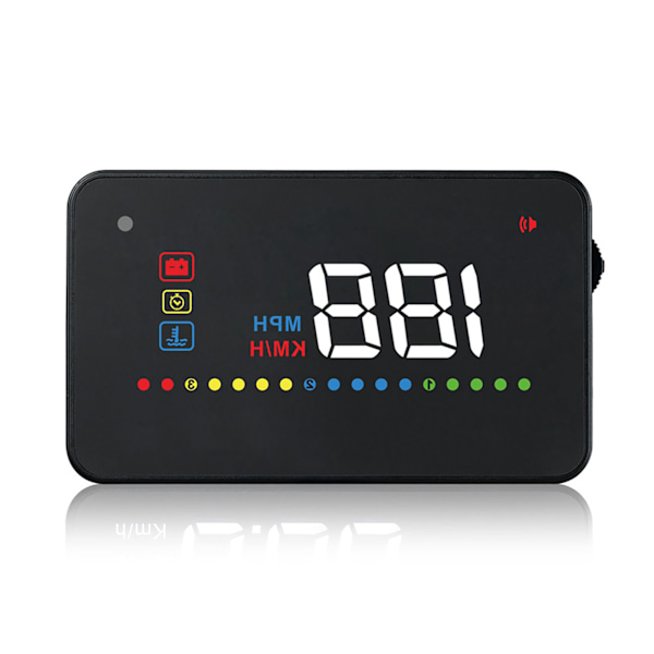 A200 HUD Universal 3,5-tommers bil Head Up Display Hastighetsmåler ODB2 frontruteprojeksjon