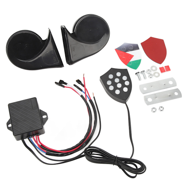 Elektronisk Horn System 12V 150dB Alarm Lyd Fjernbetjening Universal Pasform til Bil Sedan Truck SUV