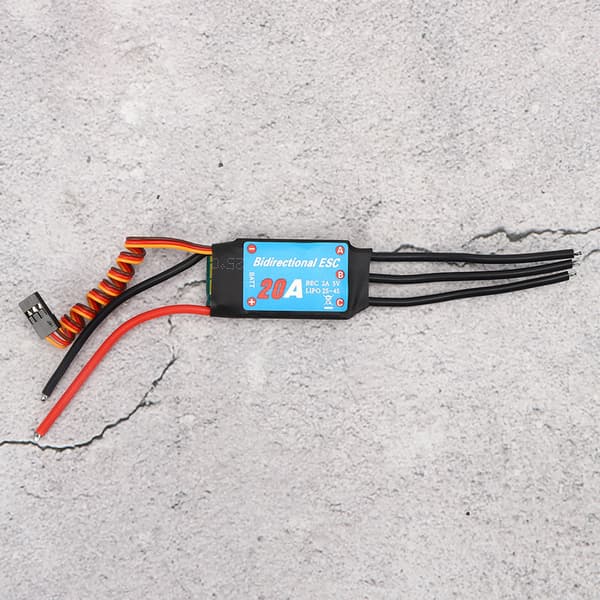 【NX】Toveis børsteløs ESC elektronisk hastighetskontroller for RC-bil, skip, undervannspropell (20A)