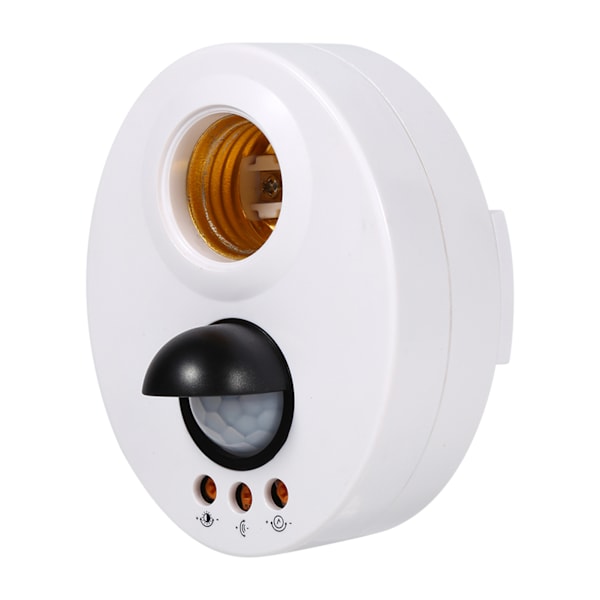 E27 110-250V Människokroppsinduktion Automatisk IR Infraröd sensor Ljussockel Bas Lamphållare