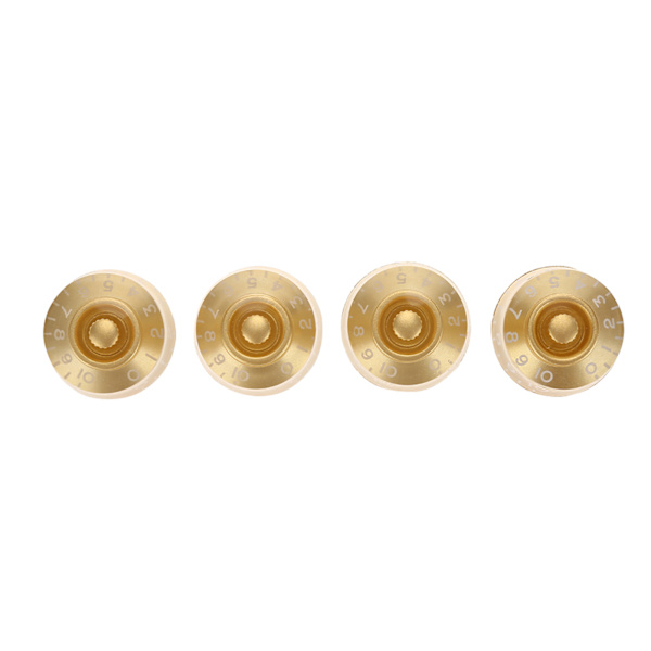 4 stk Guitar Tone Speed ​​Volumenkontrolknapper Udskiftning til Les Paul (Guld)