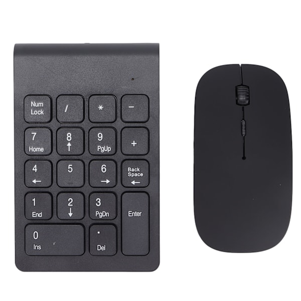 Numeropainikkeisto Plug and Play 2,4 GHz langaton tekniikka 1200 DPI Herkkä Kestävä numeronäppäimistö ja hiiriyhdistelmä kotitoimistoille