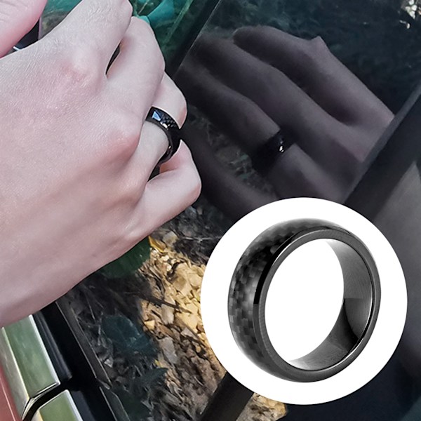 Hiilikuituinen Auton Älykäs Sormi Avaimenperä Laatikolla Sopii Tesla Model 3/X/S/Y