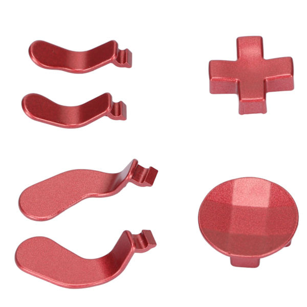 Rustfritt stål metall D-pute og padler Bytte av kontrolltilbehør for Xbox One Elite Series 2Red